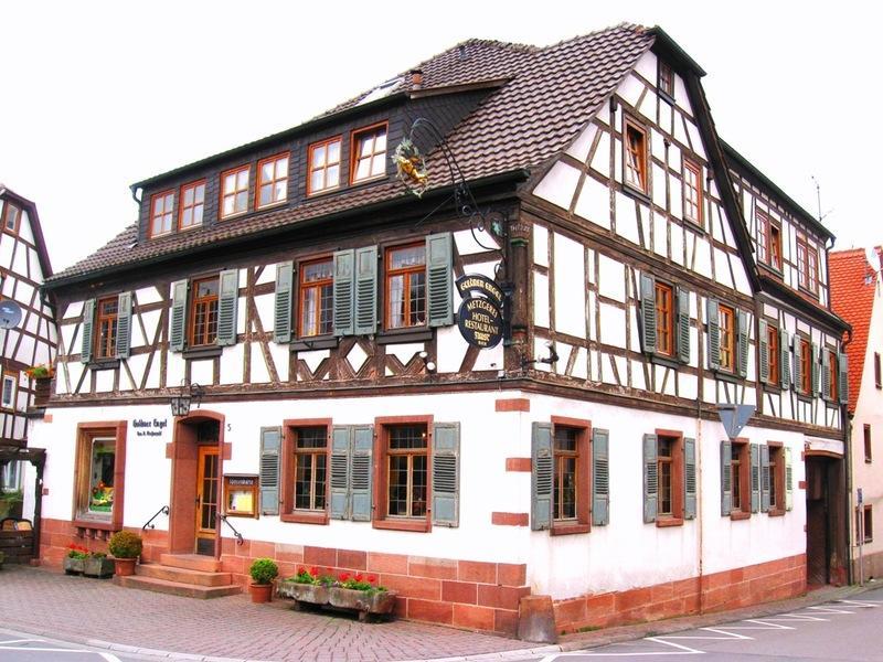 Goldner Engel, Restaurant - Hotel - Metzgerei Laudenbach  Buitenkant foto